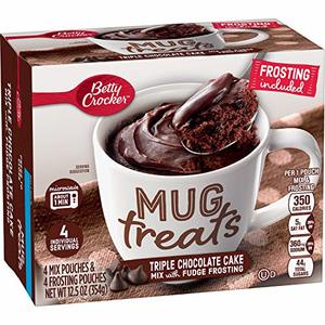 Betty Crocker Mug Treats Triple Chocolate Cake Mix With Fudge Frosting