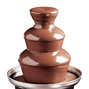 Nostalgia Electric Chocolate Fondue Fountain, 3-Tier Set For Cheese and Chocolate